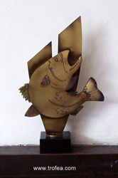 statuetka ryba sandacz